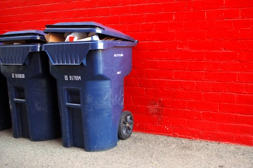 Private garden waste removal service in action