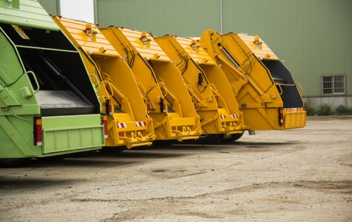 Builders skip at a Twickenham construction site